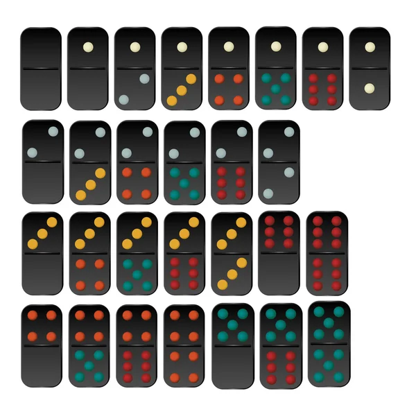 Vector van domino set — Stockvector