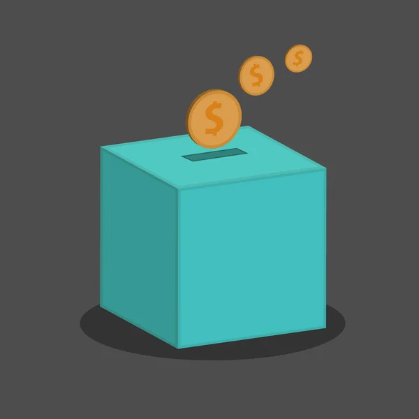 Vector van donatie box — Stockvector