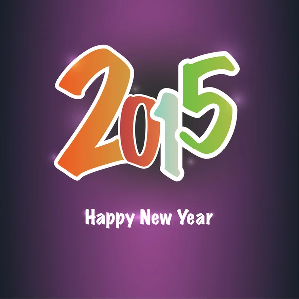 Wektor szczęśliwego nowego roku 2015 — Wektor stockowy