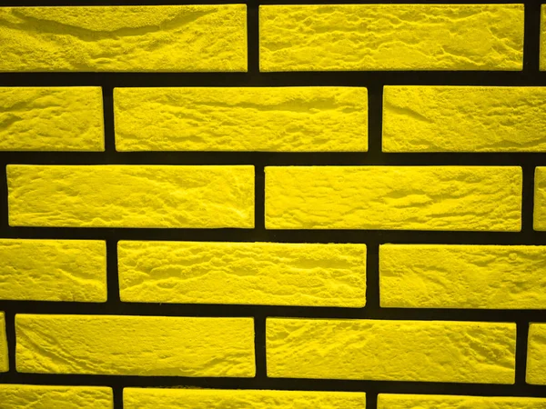 Brick Yellow Wall Close High Quality Photo — Stock Photo, Image