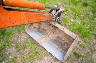 Kazı kovası. Kovanın üst görüntüsü. 