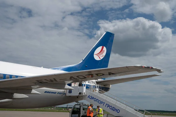 Minsk, Belarus - 5 juin 2021 : Aviation biélorusse — Photo