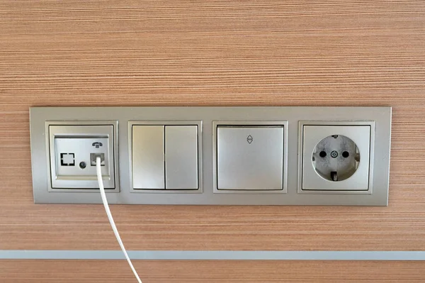 Multi power supply plug outlet . High quality photo
