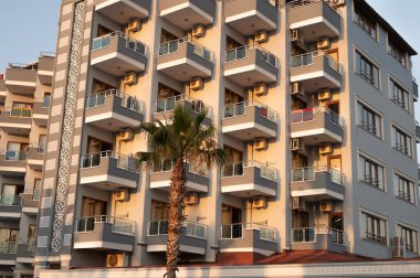 Frankfurt 'taki yeni batı limanı. Yüksek kalite fotoğraf