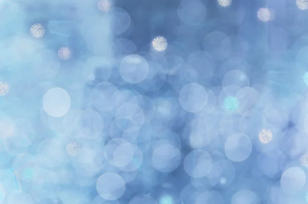 Abstracte circulaire bokeh koude blauwe achtergrond — Stockfoto