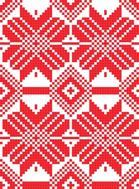 Beyaz Rusya etnik süsleme, seamless modeli. Vektör çizim