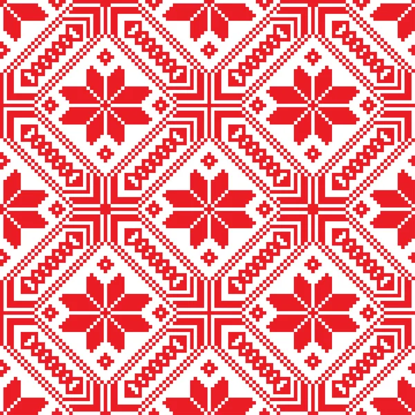 Belorussian ethnic ornament, seamless pattern. Vector illustration — Stock Vector