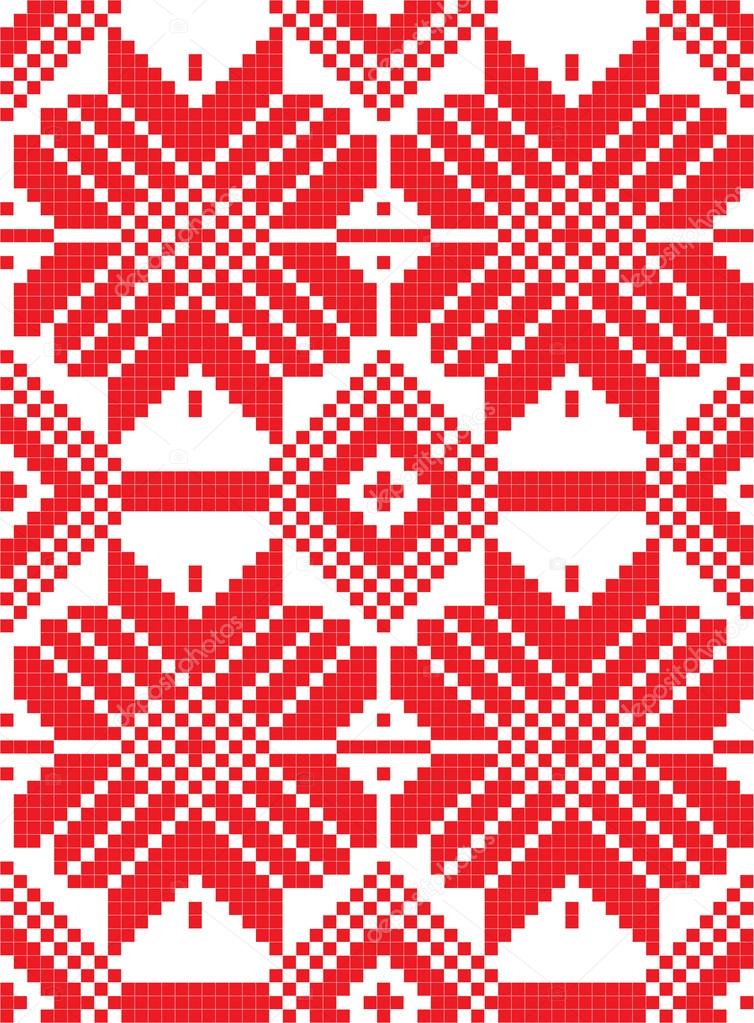 Belorussian ethnic ornament, seamless pattern. Vector illustration