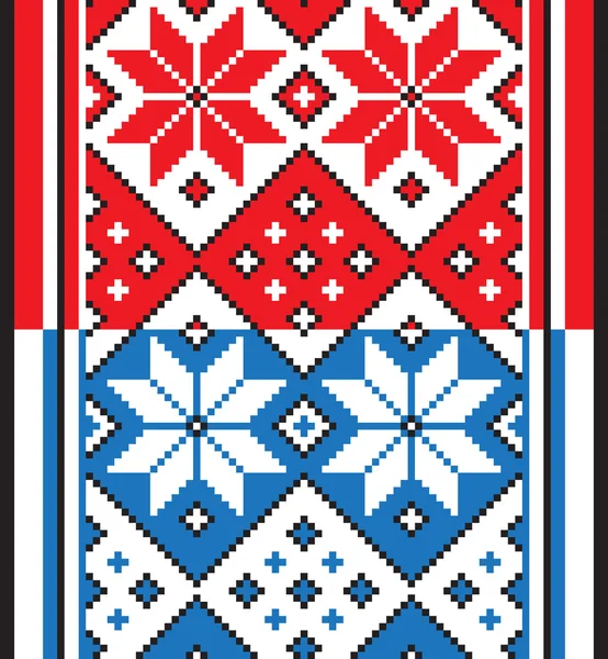 Білоруський етнічний орнамент, безшовний візерунок. Векторні ілюстрації — стоковий вектор