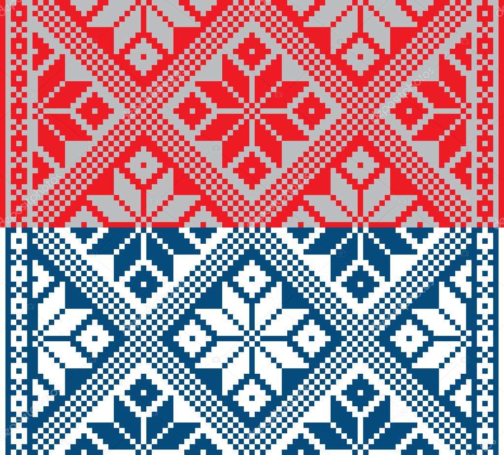 Belorussian ethnic ornament, seamless pattern. Vector illustration