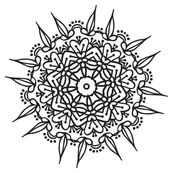 Hand drawing zentangle mandala element — Stock Vector