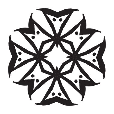 El zentangle dekoratif çerçeve etnik grunge tarzı çizimi şablonu. Vektör