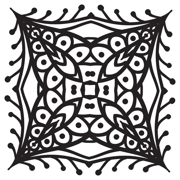 Dibujo a mano zentangle elemento mandala — Vector de stock