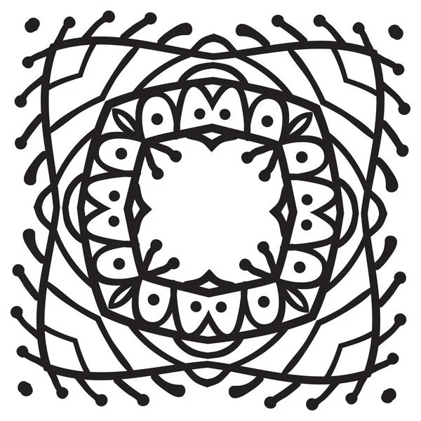 Elemento mandala zentangle disegno a mano — Vettoriale Stock