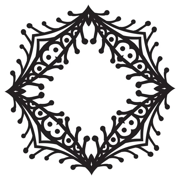 Desenho à mão zentangle moldura decorativa — Vetor de Stock