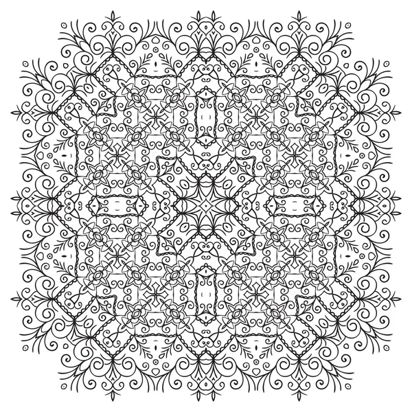 Hand-tekening zentangle mandala element — Stockvector