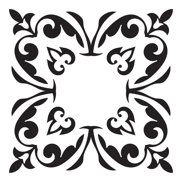 Hand drawing decorative tile frame. Italian majolica style ⬇ Vector