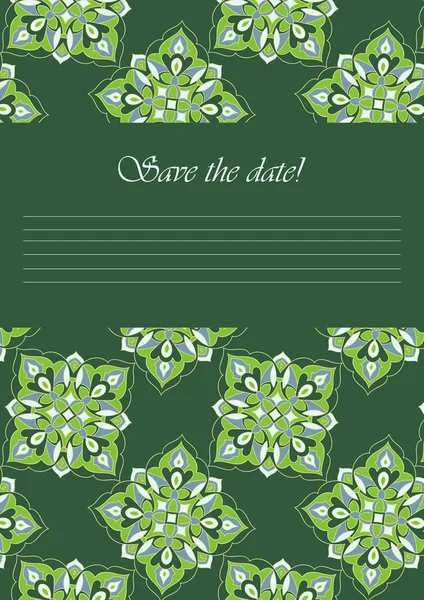 Πρότυπο χρώμα Μάνταλα σε ιταλικό majolica ύφους για σας σχεδιασμό επιστολές, κάρτες, προσκλήσεις — Διανυσματικό Αρχείο