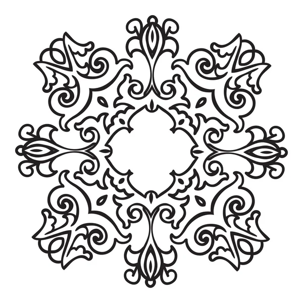 Strony rysunku zentangle elementu mandali. Włoskie majoliki styl — Wektor stockowy