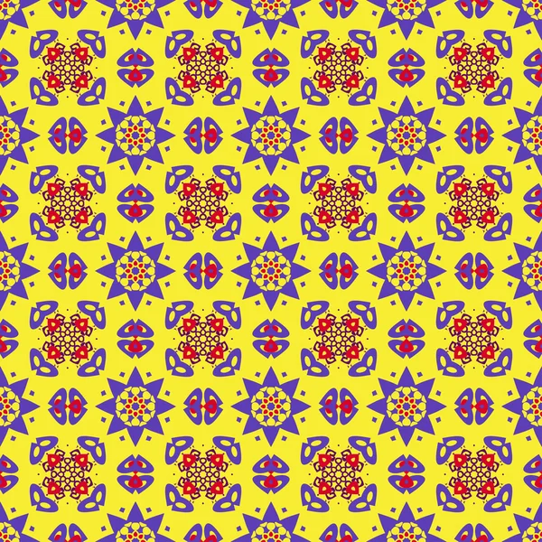 Hand drawing zentangle manala color seamless pattern — Stock vektor