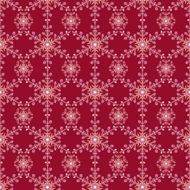 Elle çizilmiş doodlerenk kar tanesi sorunsuz. Zentangle mandala tarzı. 