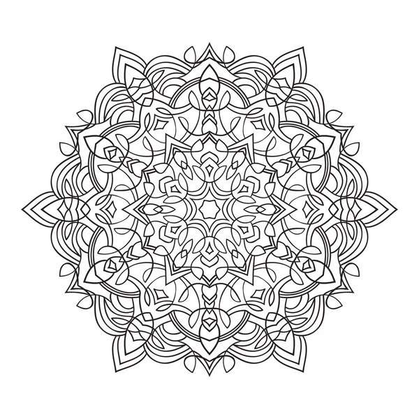 El çizim zentangle mandala öğesi