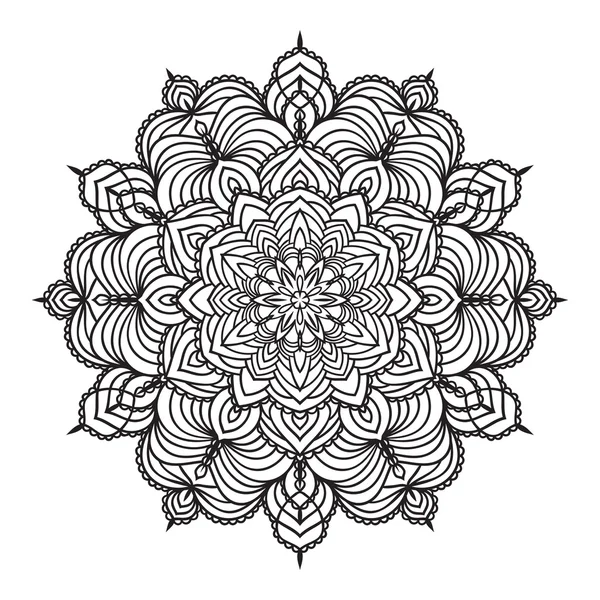 El çizim zentangle mandala öğesi