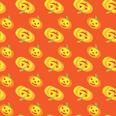 Cadılar Bayramı geleneksel semboller kutsal kişilerin resmi ile sorunsuz. Vektör.