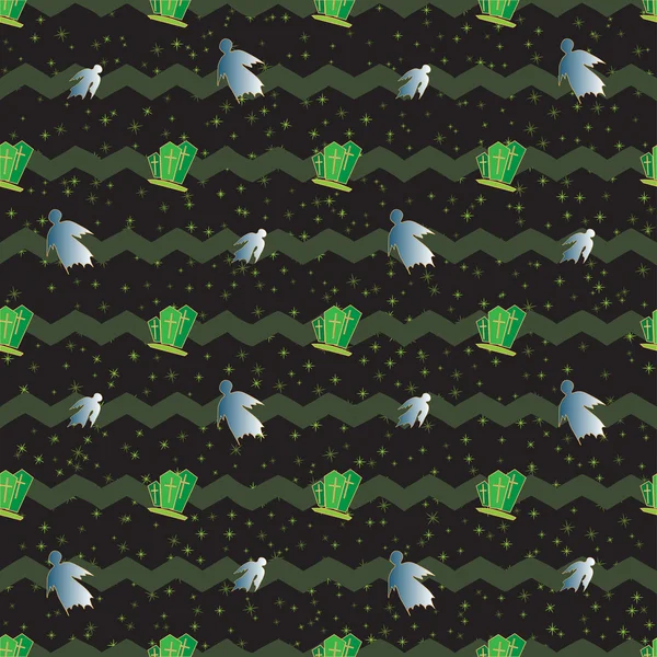 Cadılar Bayramı geleneksel semboller kutsal kişilerin resmi ile sorunsuz. Vektör.