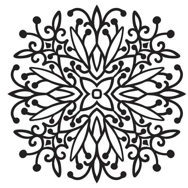 Håndtegning av zentangle mandala-element – stockvektor