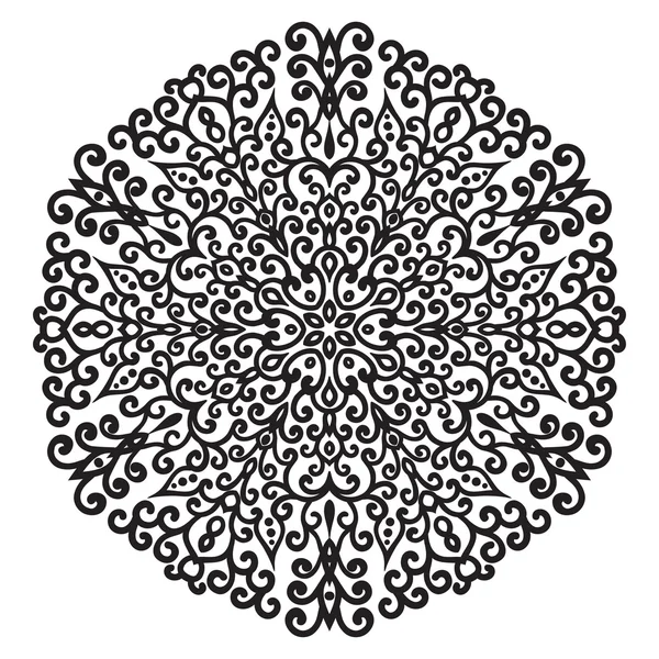 Handzeichnung Zentangle Mandala Element — Stockvektor