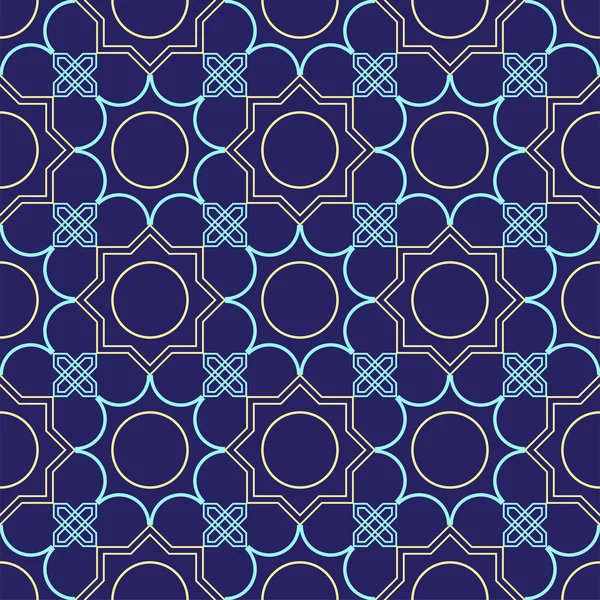 Abstrakta sömlösa mönster i islamiska stil. — Stock vektor