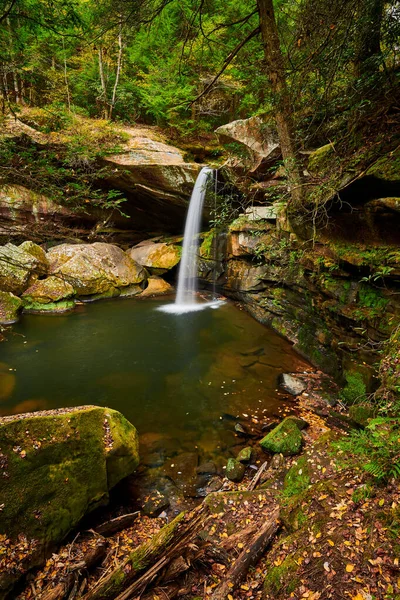 Mooie Flat Lick Falls Bij Gray Hawk Kentucky — Stockfoto