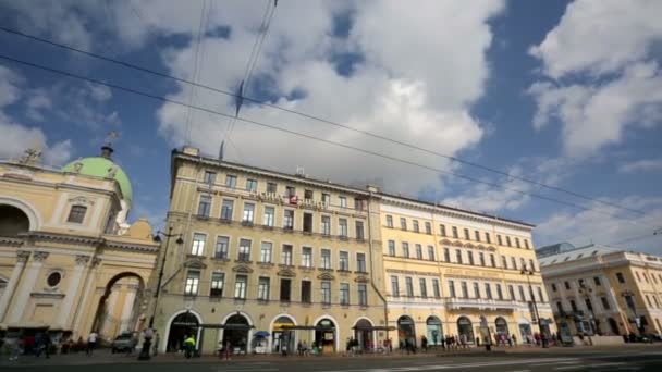 Vista panorâmica de Nevsky Prospect — Vídeo de Stock
