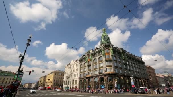 Vista panorâmica de Nevsky Prospect — Vídeo de Stock