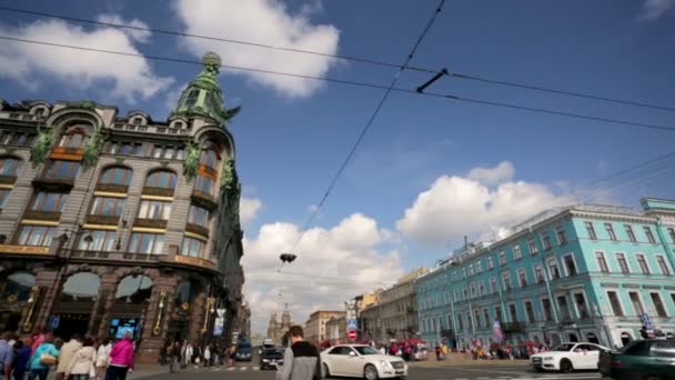 Vista panorâmica de Nevsky Prospect — Vídeo de Stock