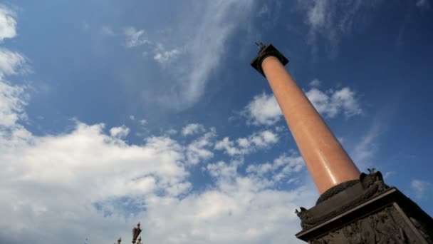 Einsiedelei-Museum und Alexandersäule — Stockvideo