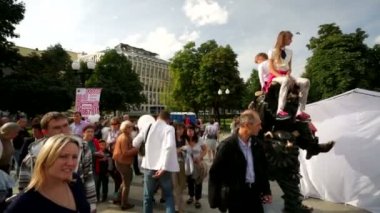 İnsanlara Tsvetnoy Bulvarı