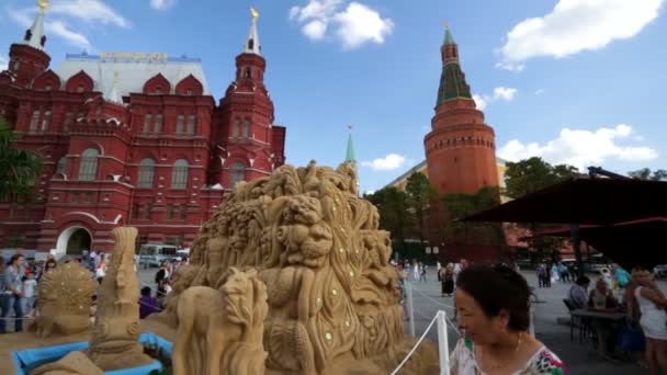 Historical museum on Manezhnaya Square — Stock Video