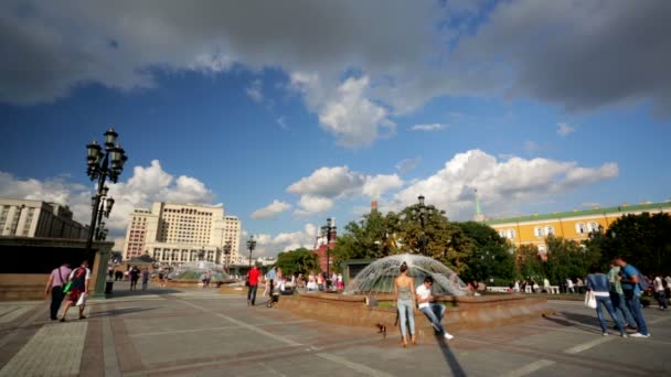 View of the Manezh Square — Stock Video