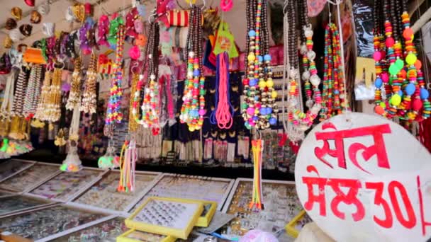 Indiska souvenir butik — Stockvideo