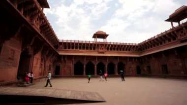Agra Fort turist ziyaret.