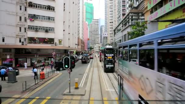 Hong kong vista da cidade — Vídeo de Stock
