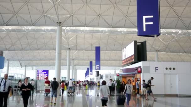 Flughafen Hongkong — Stockvideo