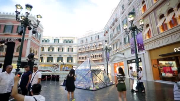 Venetian shopping mall — Stock Video