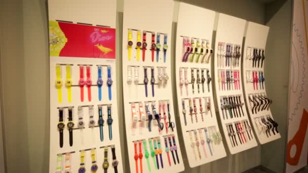 Swatch butik i Macau — Stockvideo