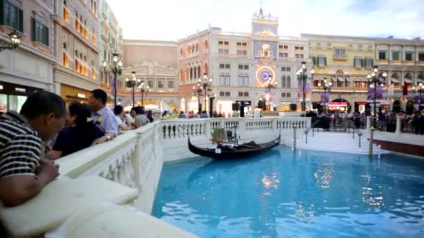 Venetian shopping mall — Stock Video