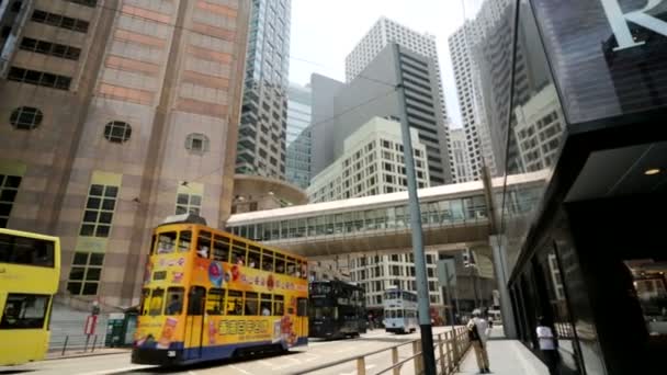 Hong Kong vista de la ciudad — Vídeo de stock