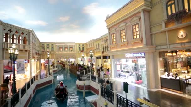 Venetian shopping mall — Stock Video