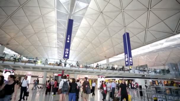 Hong Kong internasjonale lufthavn – stockvideo